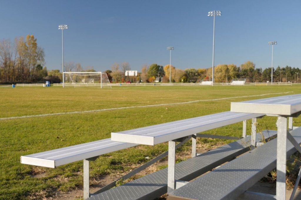 metal-detecting-bleachers